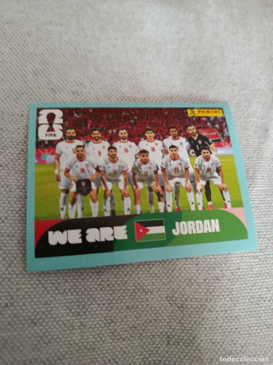 Cromos de f&uacute;tbol: Mundial Estados Unidos-Mexico-Canad&aacute; 2026. 13- Alineaci&oacute;n. Jordania. Nunca pegado.