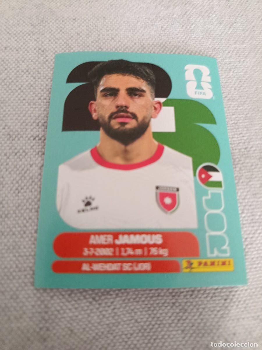 Cromos de f&uacute;tbol: Mundial Estados Unidos-Mexico-Canad&aacute; 2026. 14- Jamous. Jordania. Nunca pegado.