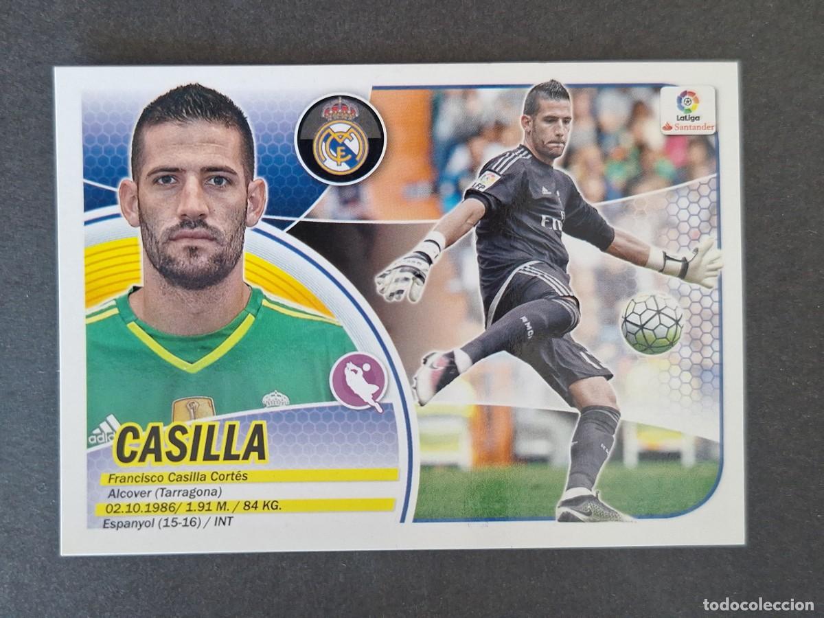 Cromos de f&uacute;tbol: CASILLA REAL MADRID LIGA ESTE 2016 2017 16 17 NUNCA PEGADO SIN PEGAR