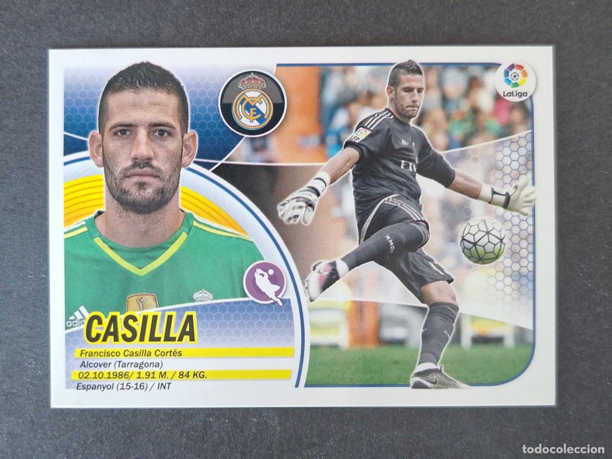Cromos de f&uacute;tbol: CASILLA REAL MADRID LIGA ESTE 2016 2017 16 17 NUNCA PEGADO SIN PEGAR