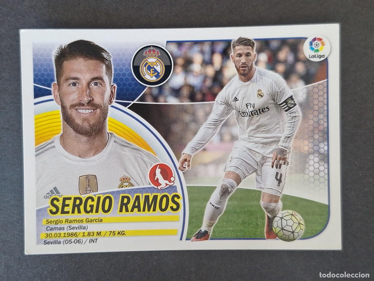 Cromos de Futebol: SERGIO RAMOS REAL MADRID LIGA ESTE 2016 2017 16 17 NUNCA PEGADO SIN PEGAR