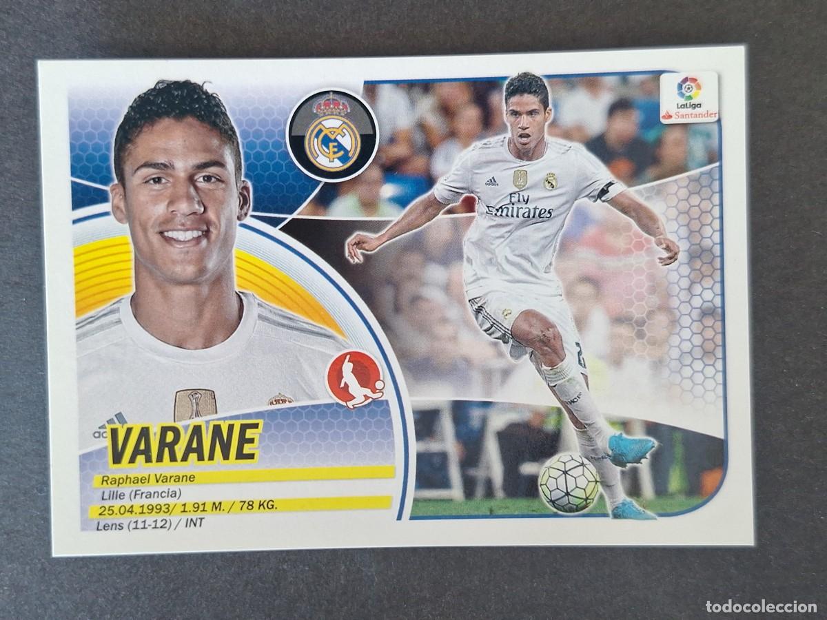 Cromos de Futebol: VARANE REAL MADRID LIGA ESTE 2016 2017 16 17 NUNCA PEGADO SIN PEGAR