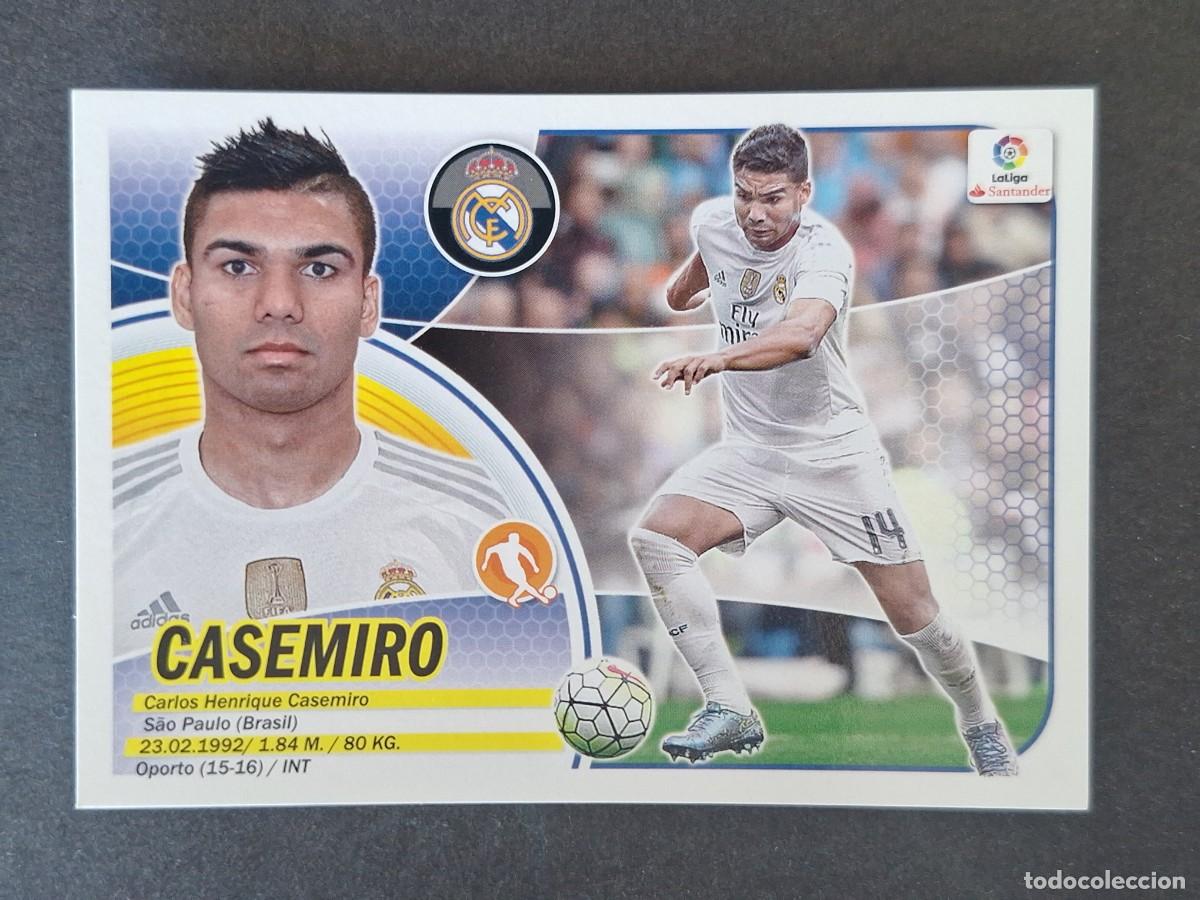 Cromos de Futebol: CASEMIRO REAL MADRID LIGA ESTE 2016 2017 16 17 NUNCA PEGADO SIN PEGAR