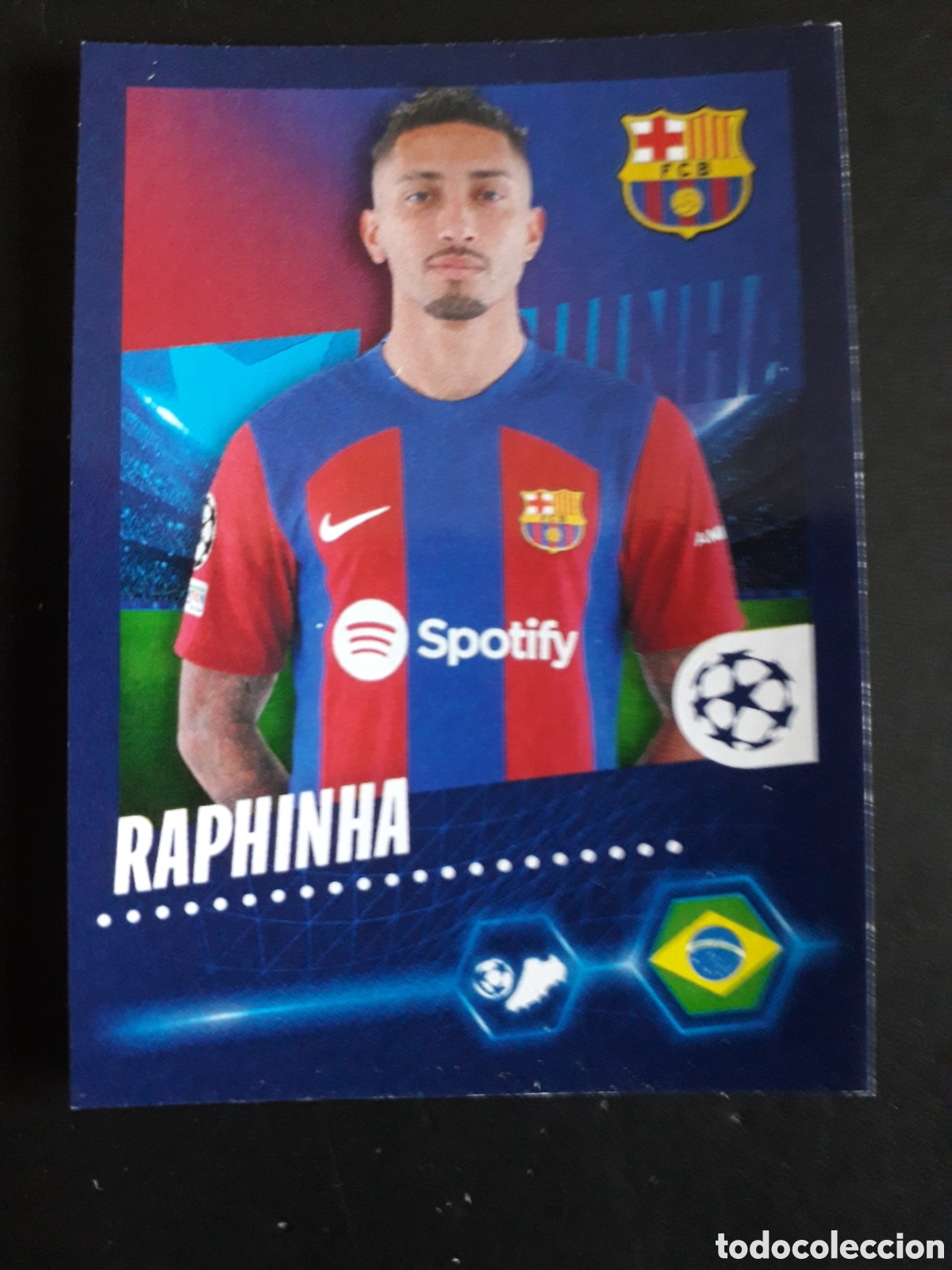 Cromos de Futebol: RAPHINHA FC BARCELONA N&deg; 139 UEFA CHAMPIONS LEAGUE SEASON TOPPS 23 24 2023 2024 PEDIDO M&Iacute;NIMO 3&euro;