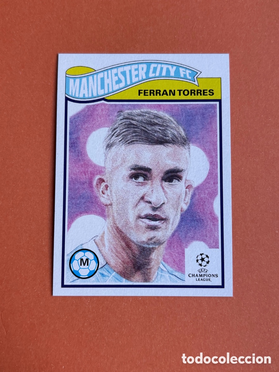 Cromos de f&uacute;tbol: FERR&Aacute;N TORRES MANCHESTER CITY UCL LIVING SET CARD #245 TOPPS