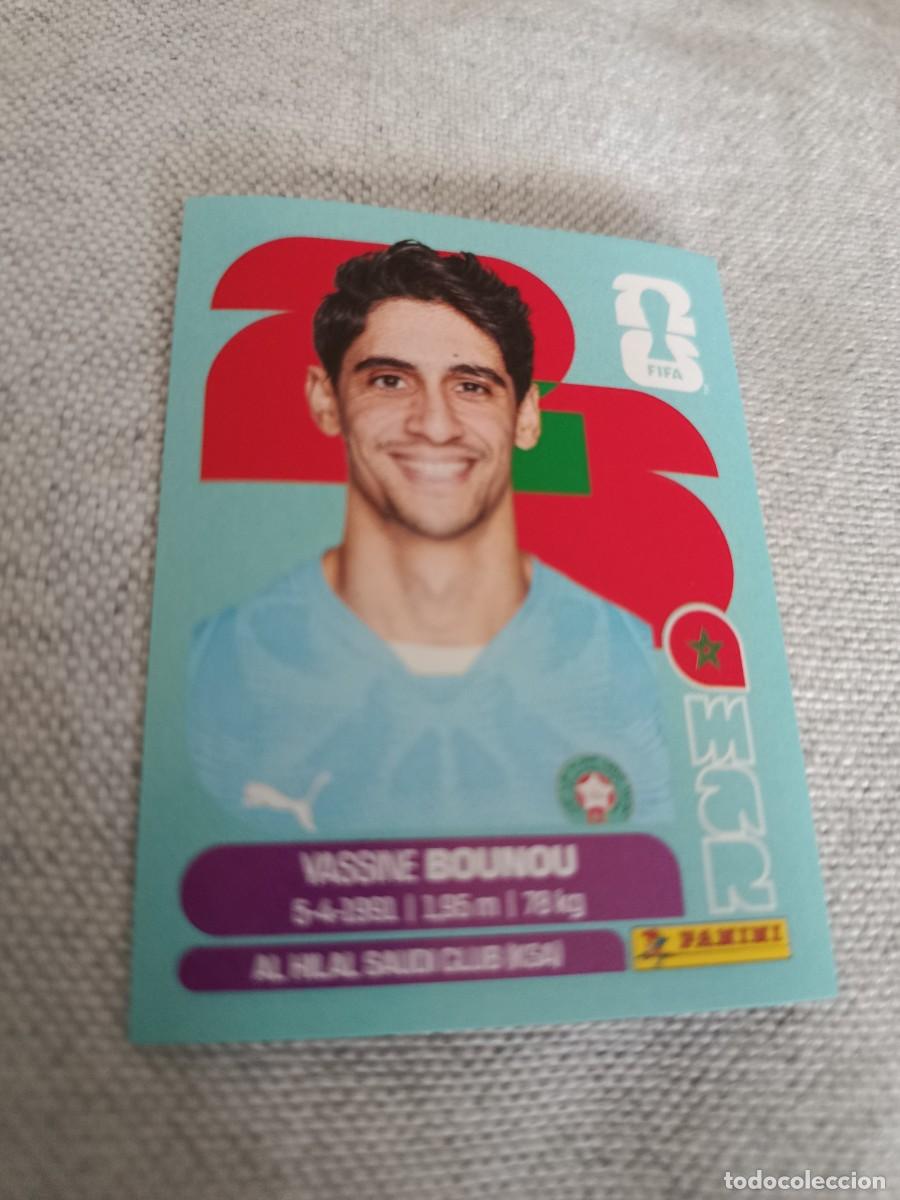 Fu&szlig;ball-Sticker: Mundial Estados Unidos-Mexico-Canad&aacute; 2026. 2- Bounou. Marruecos. Nunca pegado.