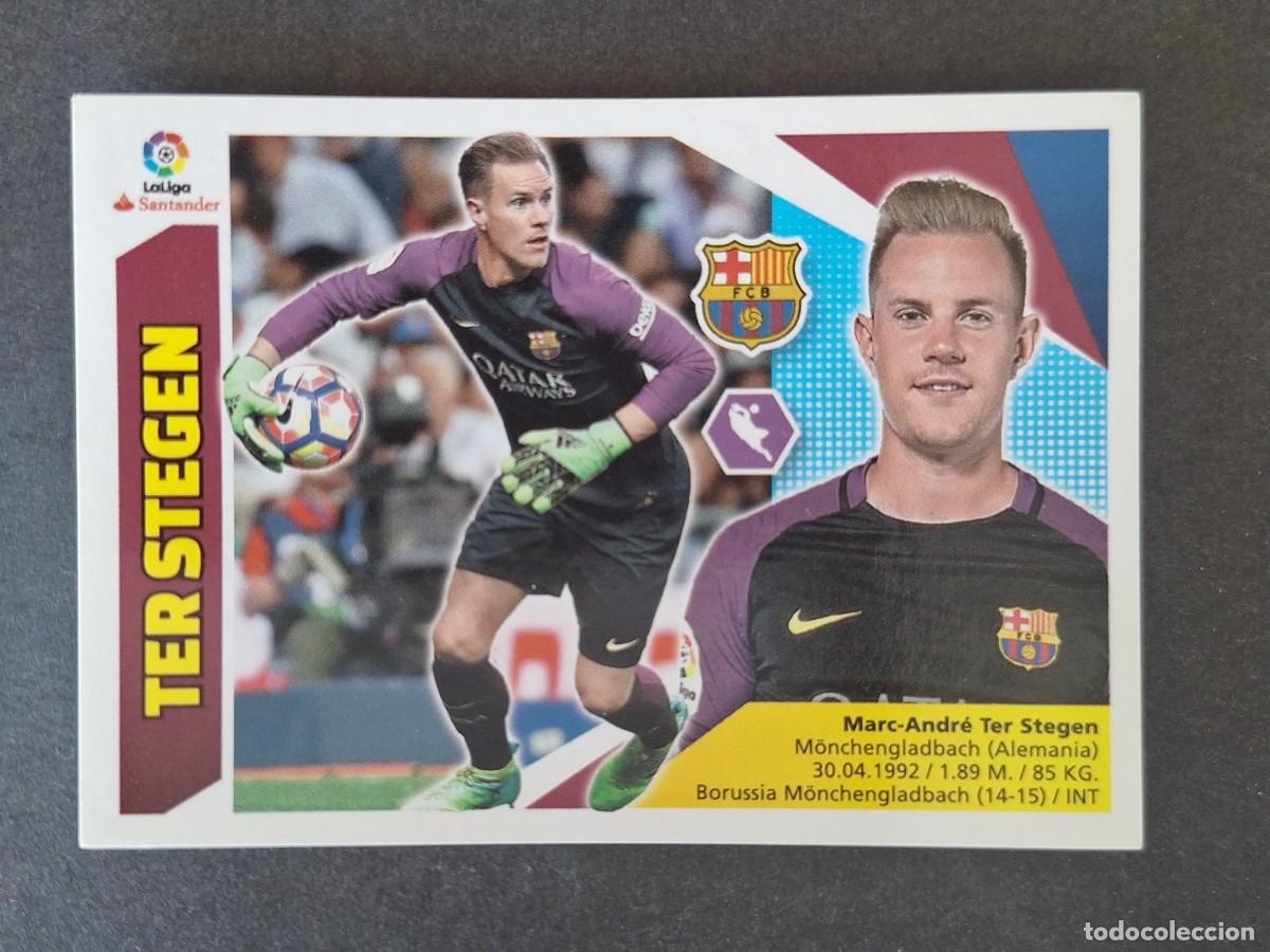Cromos de f&uacute;tbol: TER STEGEN F. C. BARCELONA LIGA ESTE 2017 2018 17 18 NUNCA PEGADO SIN PEGAR