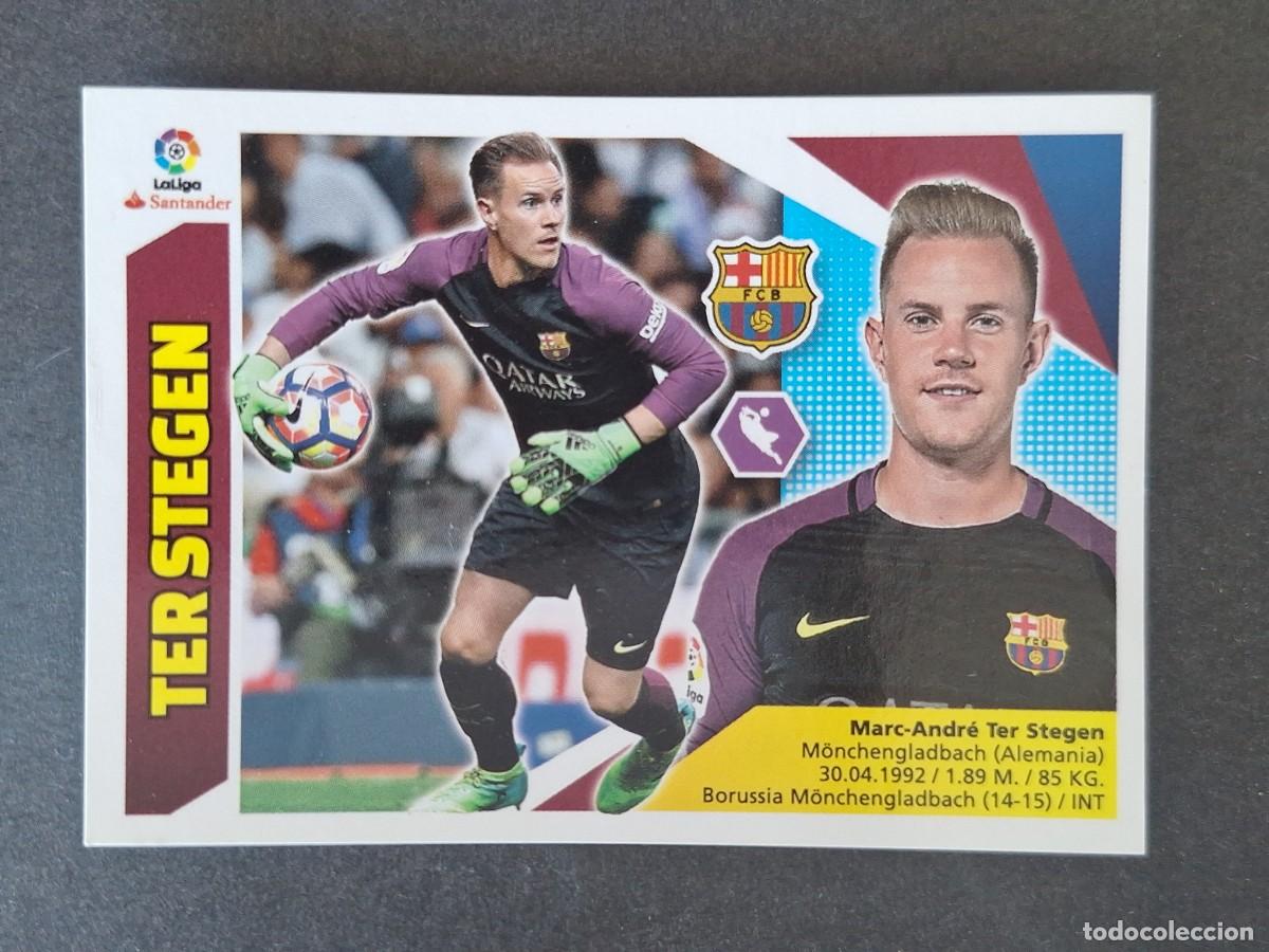 Cromos de f&uacute;tbol: TER STEGEN F. C. BARCELONA LIGA ESTE 2017 2018 17 18 NUNCA PEGADO SIN PEGAR