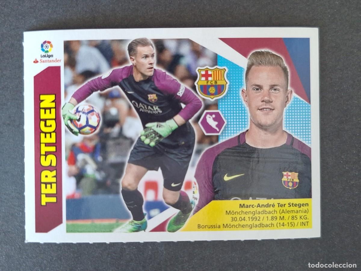 Cromos de f&uacute;tbol: TER STEGEN F. C. BARCELONA LIGA ESTE 2017 2018 17 18 NUNCA PEGADO SIN PEGAR