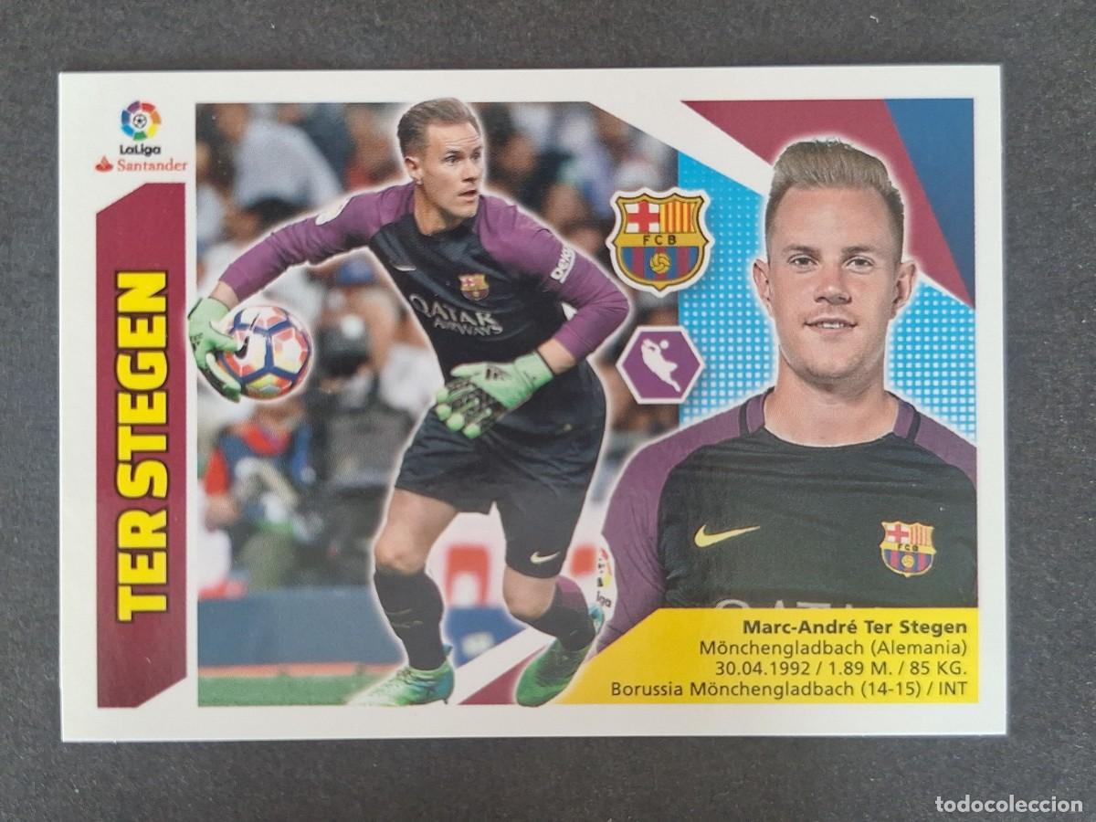 Cromos de f&uacute;tbol: TER STEGEN F. C. BARCELONA LIGA ESTE 2017 2018 17 18 NUNCA PEGADO SIN PEGAR