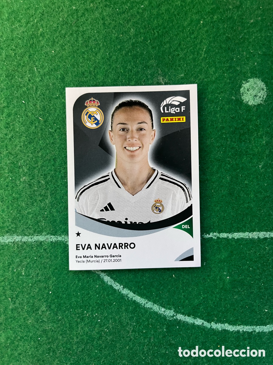 Cromos de f&uacute;tbol: 256 EVA NAVARRO REAL MADRID LIGA F FEMENINA 2024 2025 PANINI