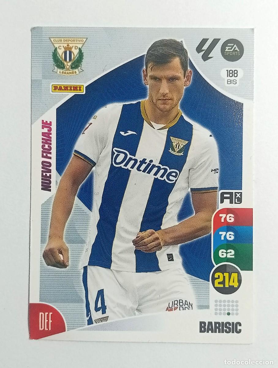 Cromos de f&uacute;tbol: CROMO BARISIC C.D. LEGAN&Eacute;S NUEVO FICHAJE TRADING CARD GAME ADRENALYN 2024-25