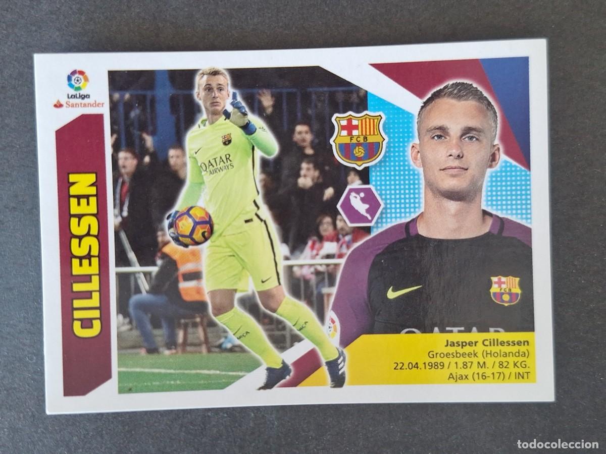 Cromos de f&uacute;tbol: CILLESSEN F. C. BARCELONA LIGA ESTE 2017 2018 17 18 NUNCA PEGADO SIN PEGAR
