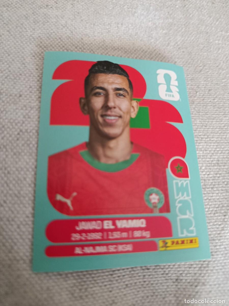 Cromos de f&uacute;tbol: Mundial Estados Unidos-Mexico-Canad&aacute; 2026. 8- El Yamiq. Marruecos. Nunca pegado.