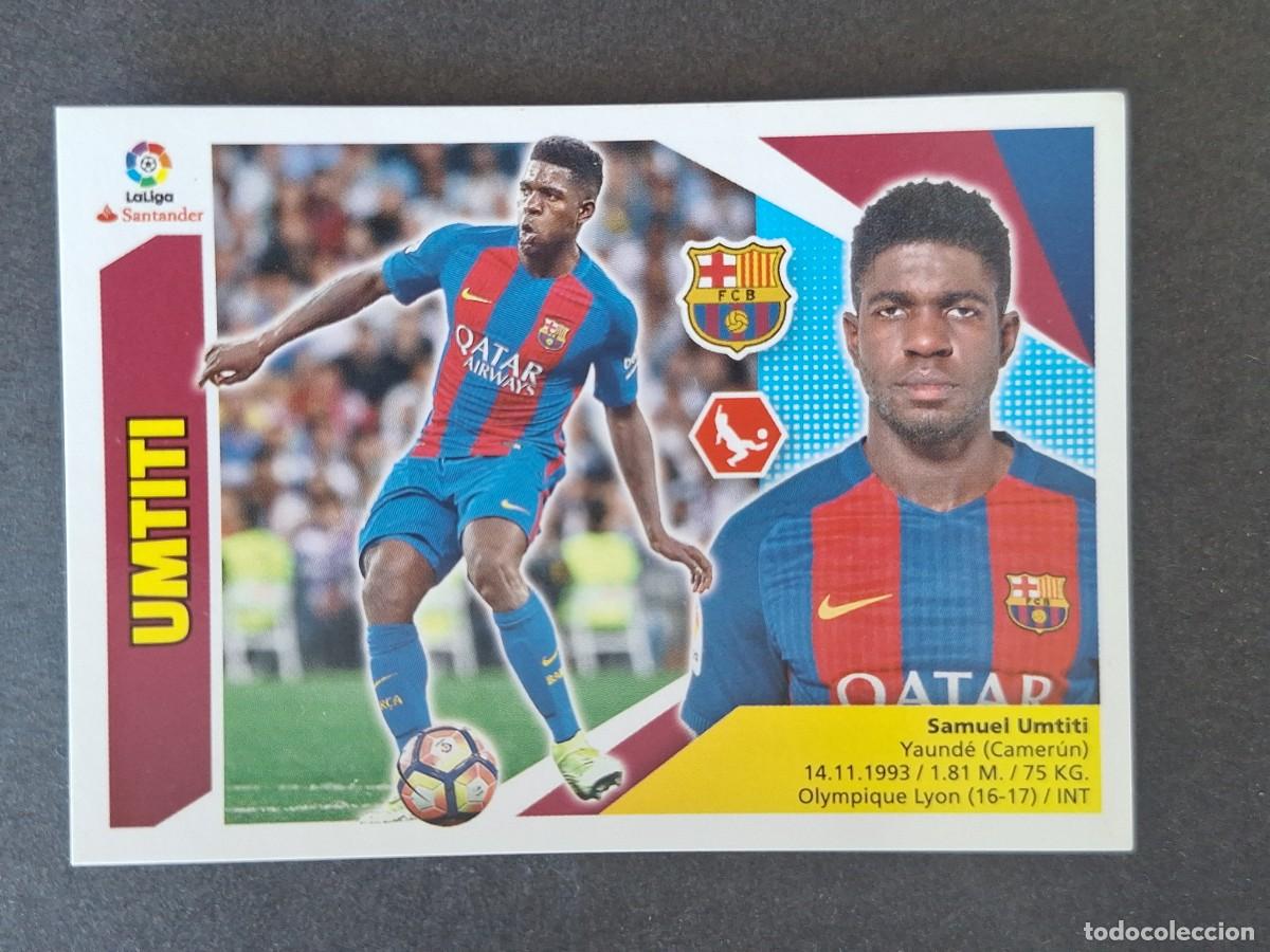 Cromos de f&uacute;tbol: UMTITI F. C. BARCELONA LIGA ESTE 2017 2018 17 18 NUNCA PEGADO SIN PEGAR