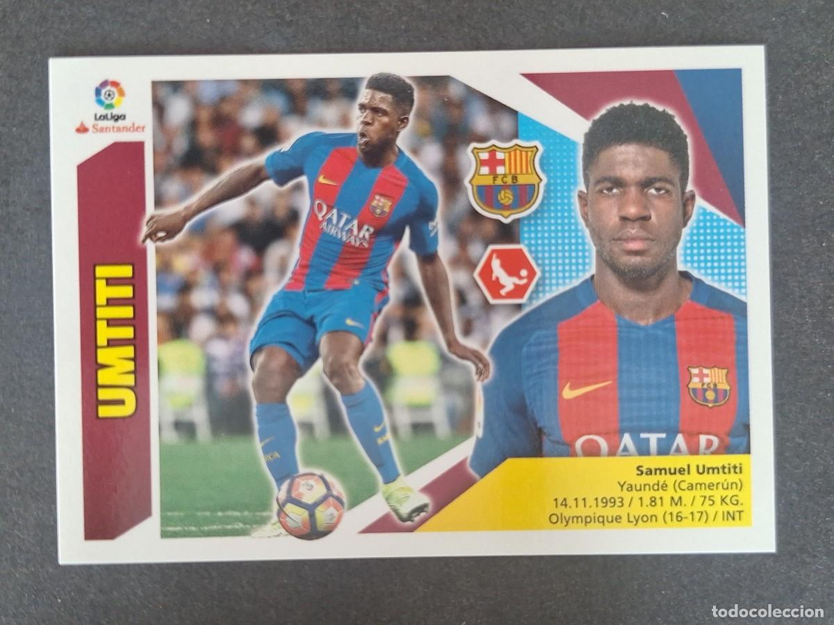 Cromos de f&uacute;tbol: UMTITI F. C. BARCELONA LIGA ESTE 2017 2018 17 18 NUNCA PEGADO SIN PEGAR