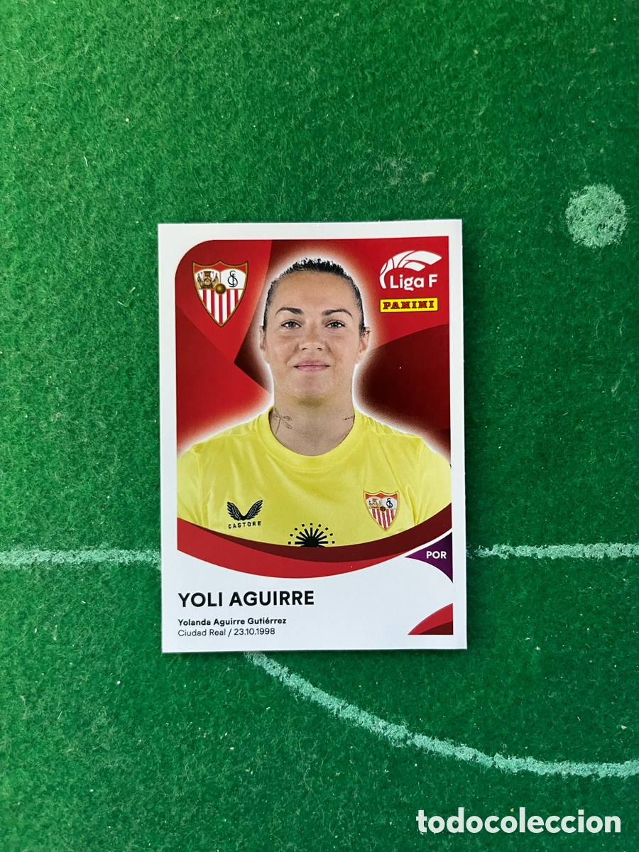 Cromos de f&uacute;tbol: 285 YOLI AGUIRRE SEVILLA LIGA F FEMENINA 2024 2025 PANINI