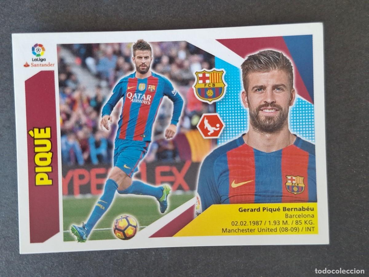 Cromos de f&uacute;tbol: PIQUE F. C. BARCELONA LIGA ESTE 2017 2018 17 18 NUNCA PEGADO SIN PEGAR