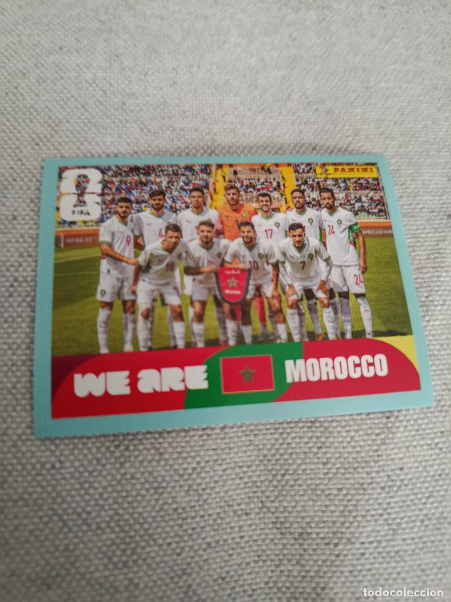 Cromos de f&uacute;tbol: Mundial Estados Unidos-Mexico-Canad&aacute; 2026. 13- Alineaci&oacute;n. Marruecos. Nunca pegado.