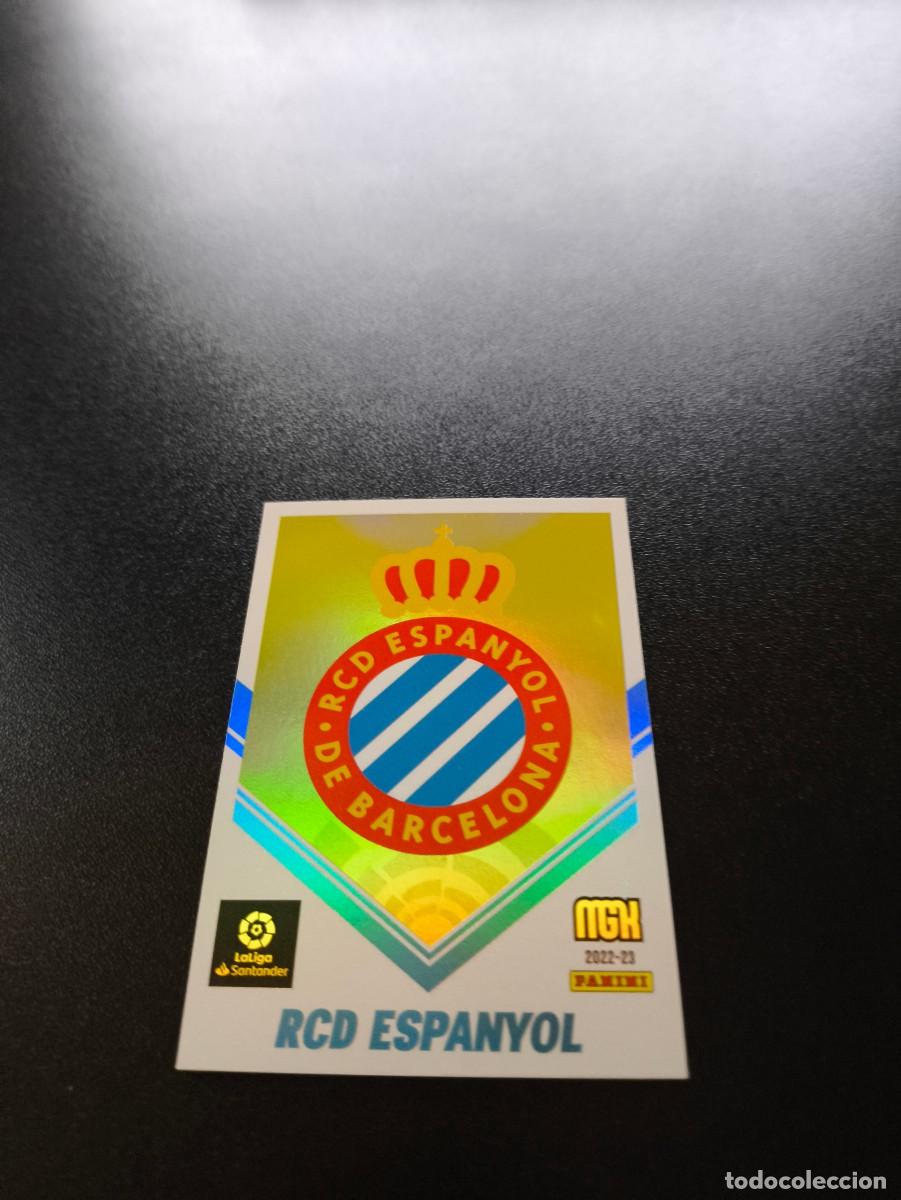 Cromos de f&uacute;tbol: 154 Escudo ESPANYOL PANINI LIGA MEGACRACKS MGK 2022 2023 22 23 NO ESTE ADRENALYN