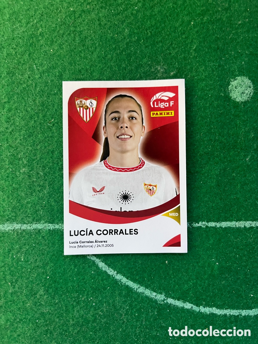 Cromos de f&uacute;tbol: 291 LUC&Iacute;A CORRALES SEVILLA LIGA F FEMENINA 2024 2025 PANINI