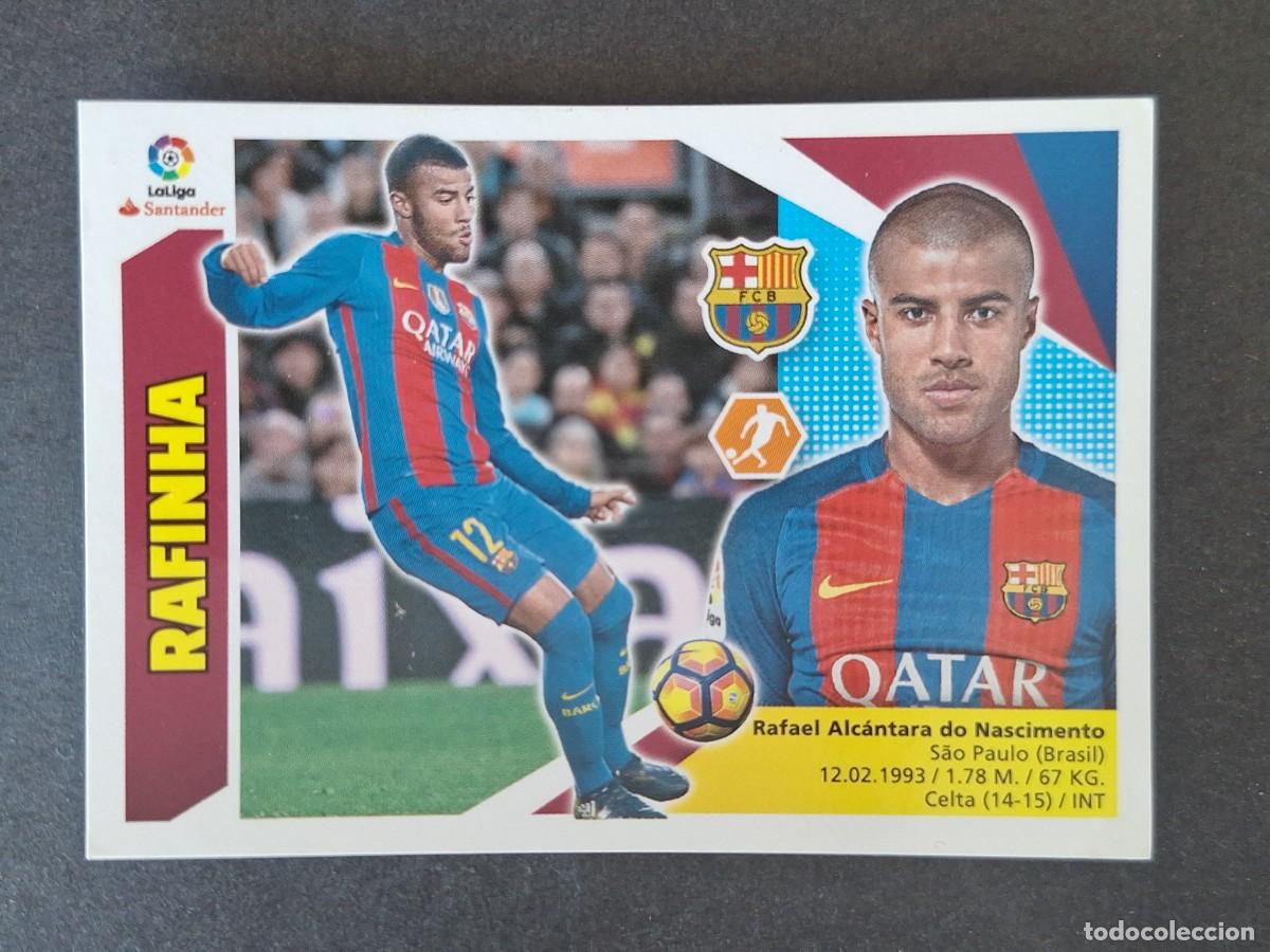 Cromos de f&uacute;tbol: RAFINHA F. C. BARCELONA LIGA ESTE 2017 2018 17 18 NUNCA PEGADO SIN PEGAR
