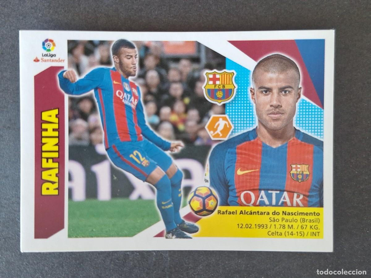 Cromos de f&uacute;tbol: RAFINHA F. C. BARCELONA LIGA ESTE 2017 2018 17 18 NUNCA PEGADO SIN PEGAR