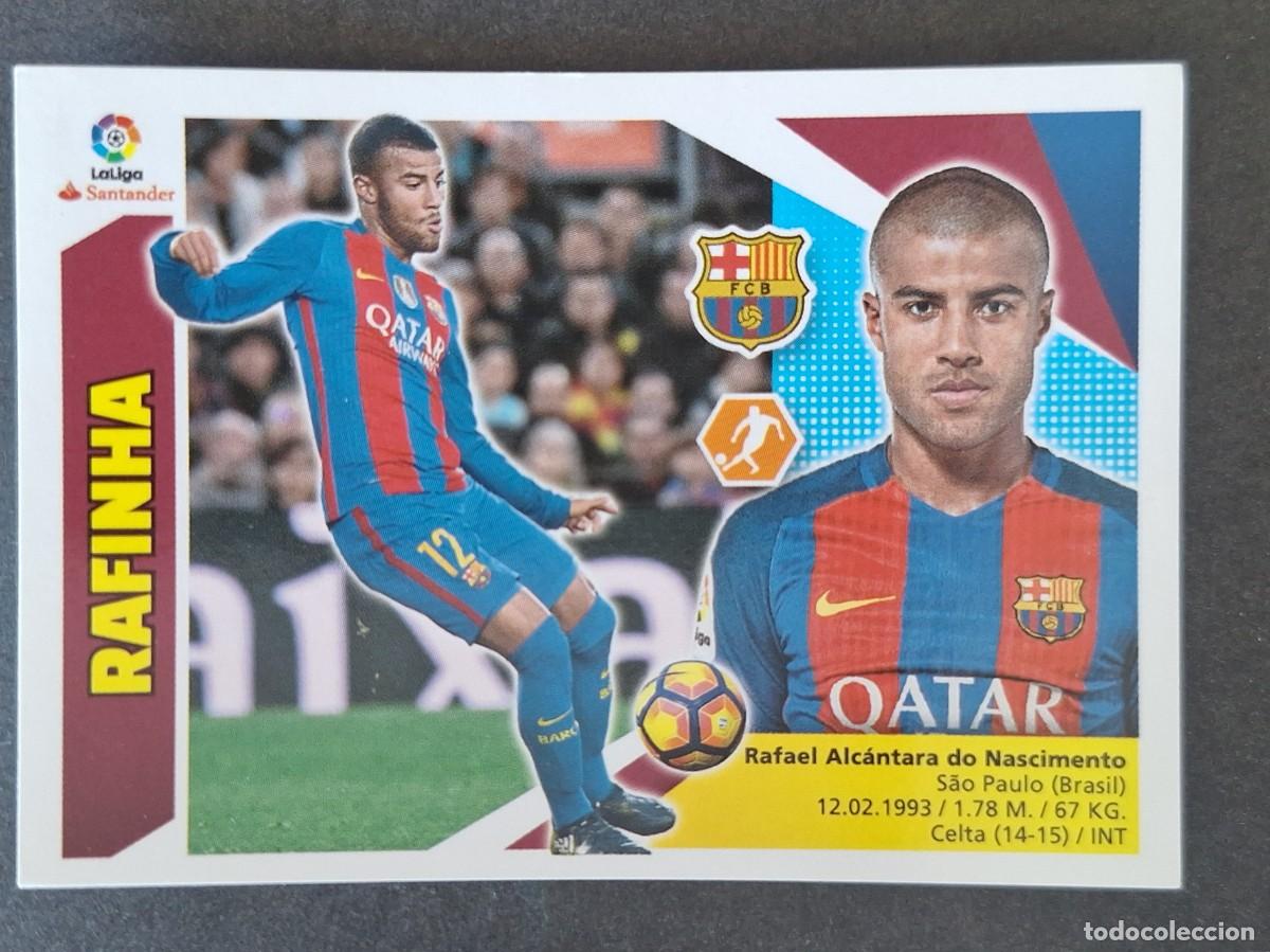 Cromos de f&uacute;tbol: RAFINHA F. C. BARCELONA LIGA ESTE 2017 2018 17 18 NUNCA PEGADO SIN PEGAR