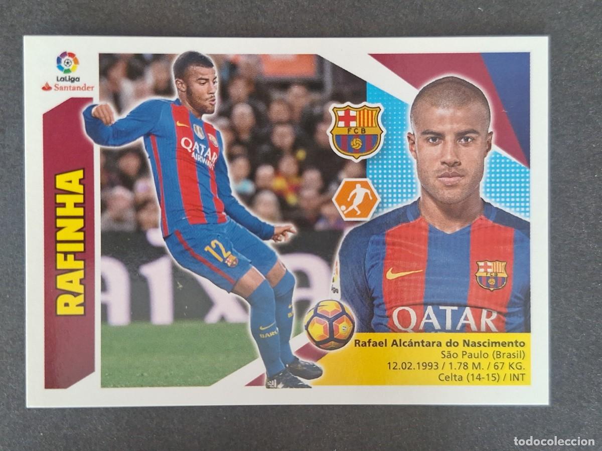 Cromos de f&uacute;tbol: RAFINHA F. C. BARCELONA LIGA ESTE 2017 2018 17 18 NUNCA PEGADO SIN PEGAR