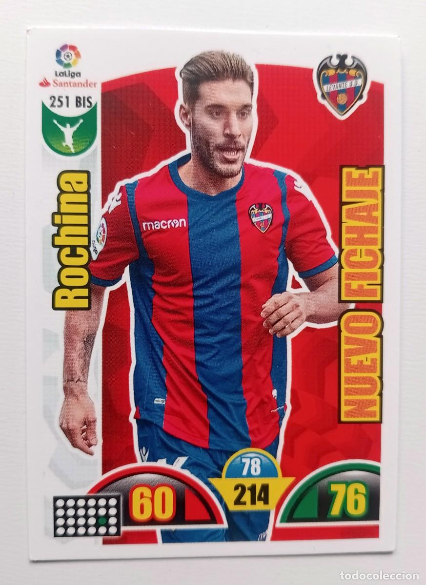 Fu&szlig;ball-Sticker: CROMO FUTBOL ROCHINA LEVANTE U.D. NUEVO FICHAJE TRADING CARD GAME ADRENALYN 2017-18 PANINI