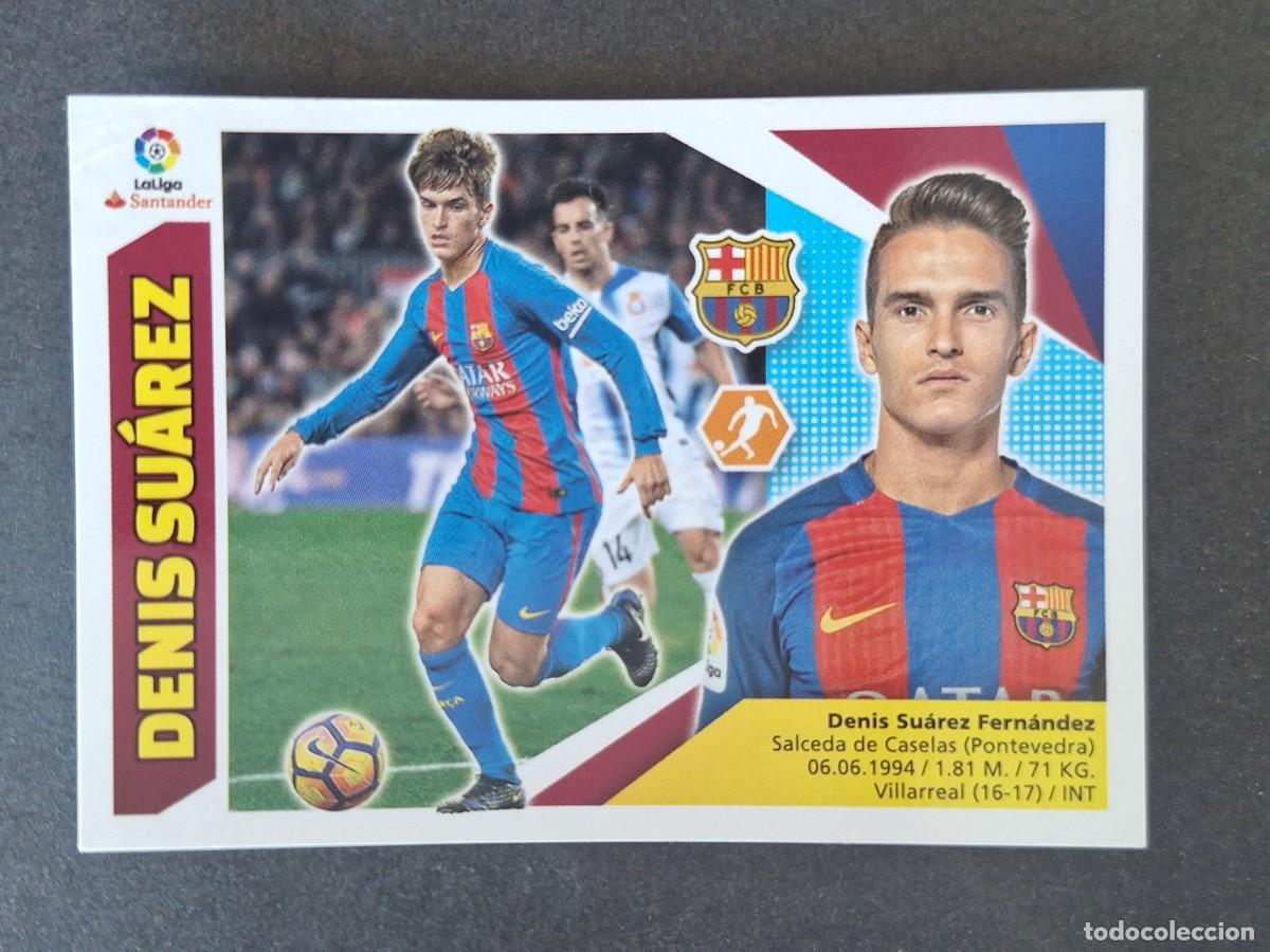 Fu&szlig;ball-Sticker: DENIS SUAREZ F. C. BARCELONA LIGA ESTE 2017 2018 17 18 NUNCA PEGADO SIN PEGAR