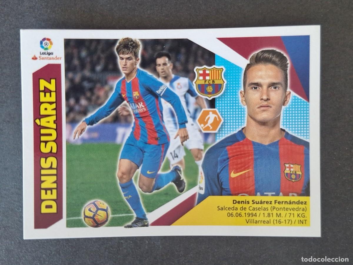 Fu&szlig;ball-Sticker: DENIS SUAREZ F. C. BARCELONA LIGA ESTE 2017 2018 17 18 NUNCA PEGADO SIN PEGAR