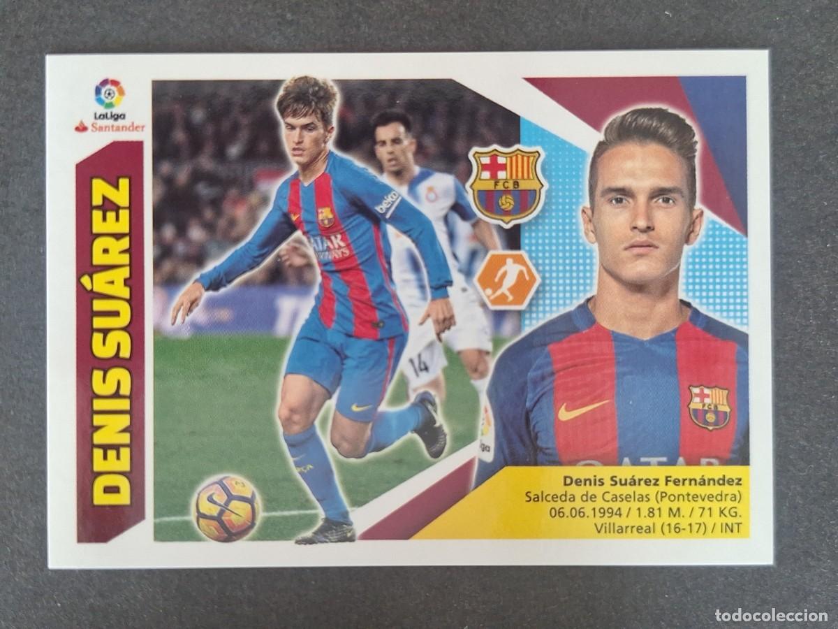 Fu&szlig;ball-Sticker: DENIS SUAREZ F. C. BARCELONA LIGA ESTE 2017 2018 17 18 NUNCA PEGADO SIN PEGAR