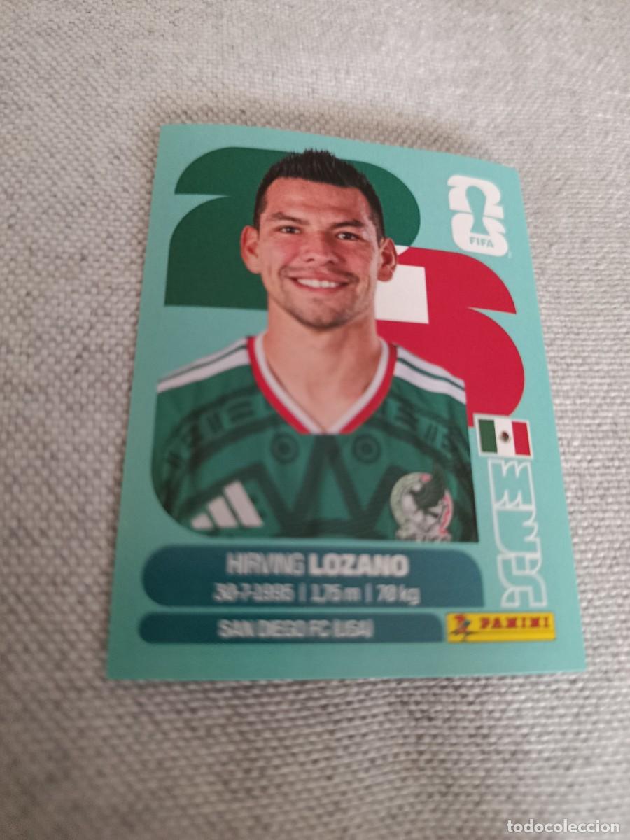 Fu&szlig;ball-Sticker: Mundial Estados Unidos-Mexico-Canad&aacute; 2026. 15- Lozano. M&eacute;xico. Nunca pegado.