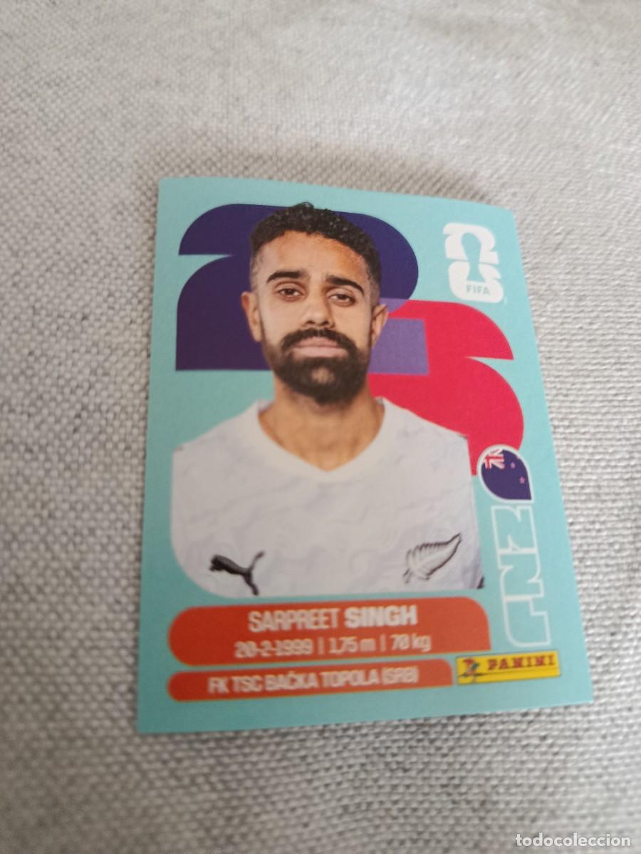 Fu&szlig;ball-Sticker: Mundial Estados Unidos-Mexico-Canad&aacute; 2026. 11- Singh. Nueva Zelanda. Nunca pegado.