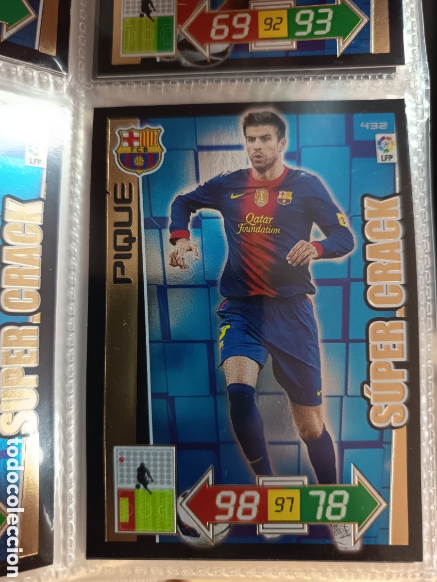 Fu&szlig;ball-Sticker: SUPER CRACK 432 PIQUE ADRENALYN XL LIGA 2012 2013 12-13
