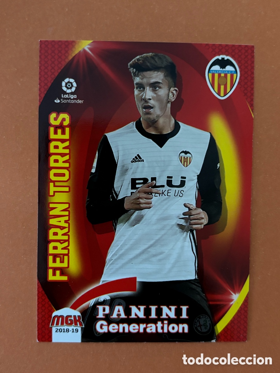 Fu&szlig;ball-Sticker: FERRAN TORRES 483 VALENCIA PANINI MEGACRACKS 18 19 CROMO FUTBOL LIGA 2018 2019
