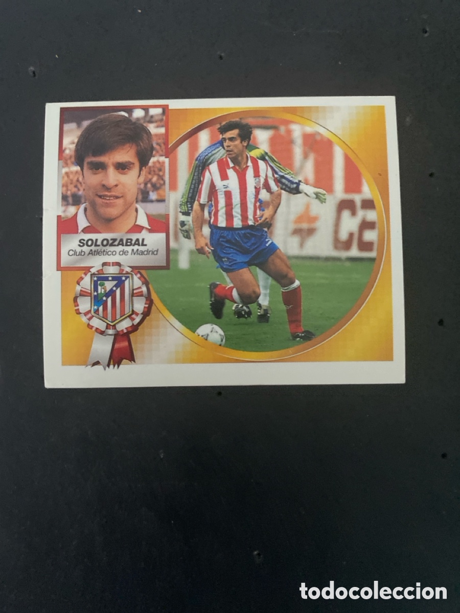 Fu&szlig;ball-Sticker: Cromo liga 94/95 Atl&eacute;tico Madrid nunca pegado