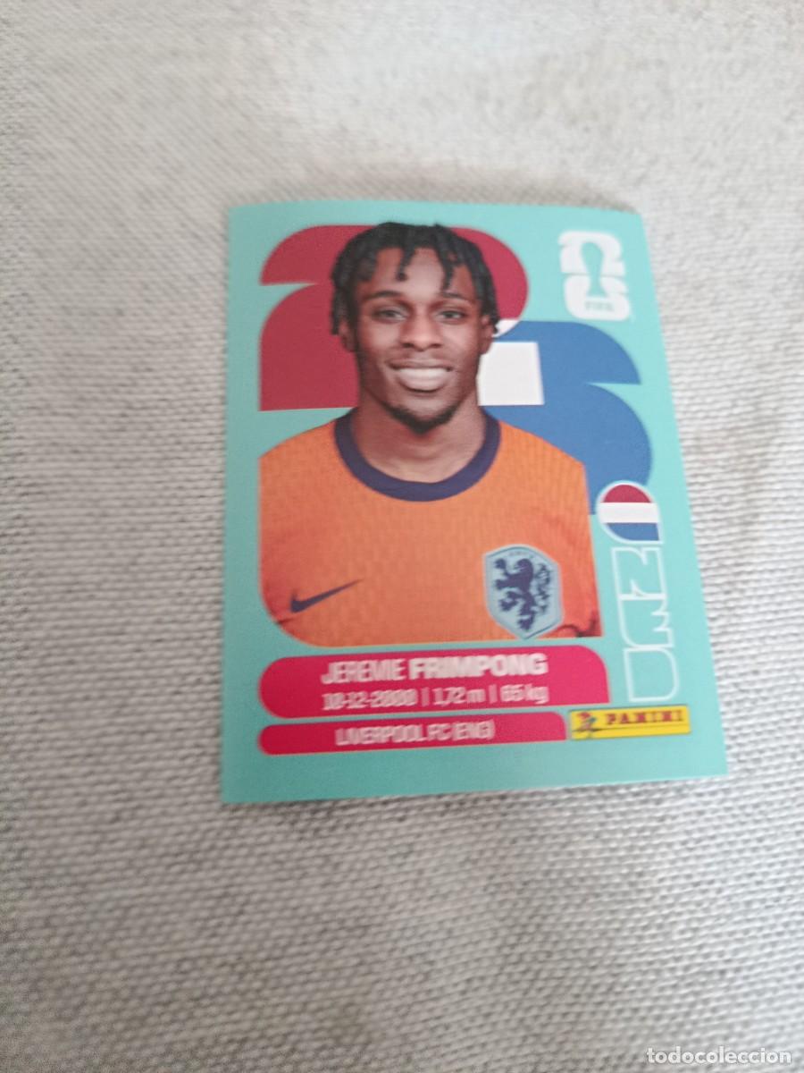Cromos de f&uacute;tbol: Mundial Estados Unidos-Mexico-Canad&aacute; 2026. 8- Frimpong. Pa&iacute;ses Bajos. Nunca pegado.
