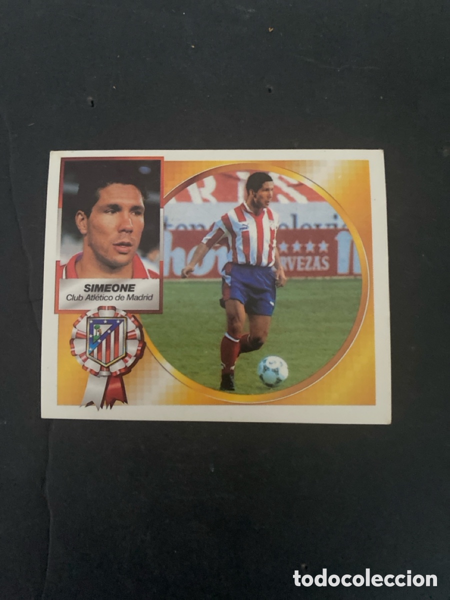 Cromos de f&uacute;tbol: Cromo liga 94/95 Atl&eacute;tico Madrid coloca nunca pegado