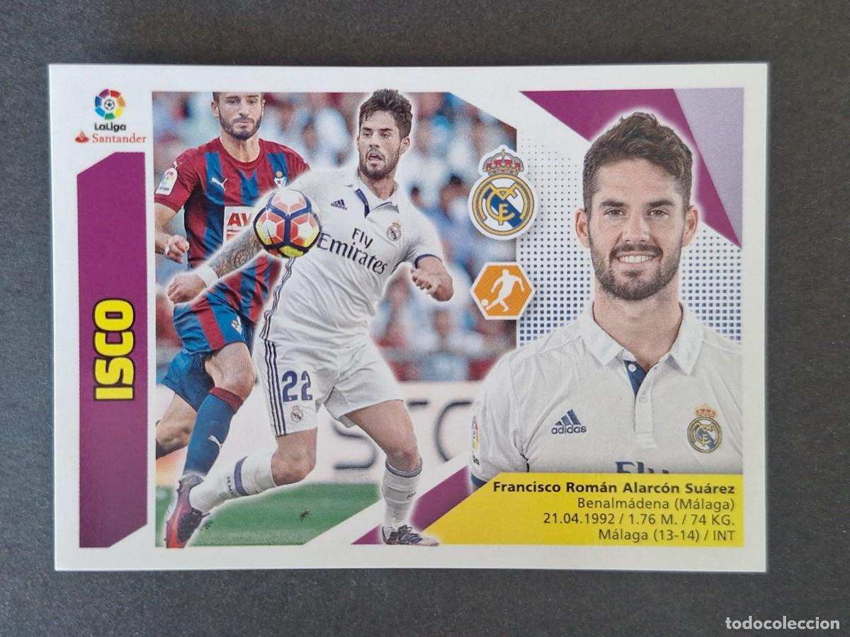 Cromos de f&uacute;tbol: ISCO REAL MADRID LIGA ESTE 2017 2018 17 18 NUNCA PEGADO SIN PEGAR