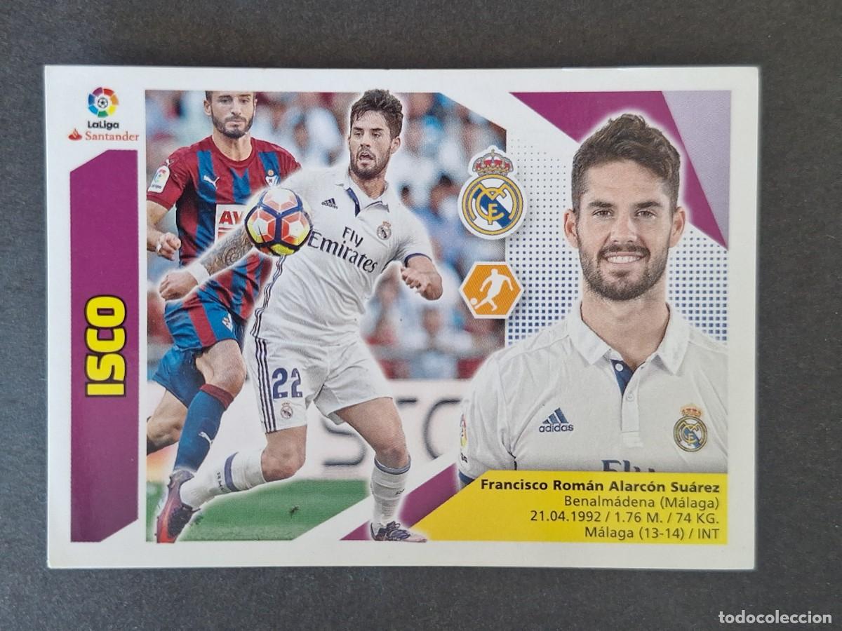 Cromos de f&uacute;tbol: ISCO REAL MADRID LIGA ESTE 2017 2018 17 18 NUNCA PEGADO SIN PEGAR