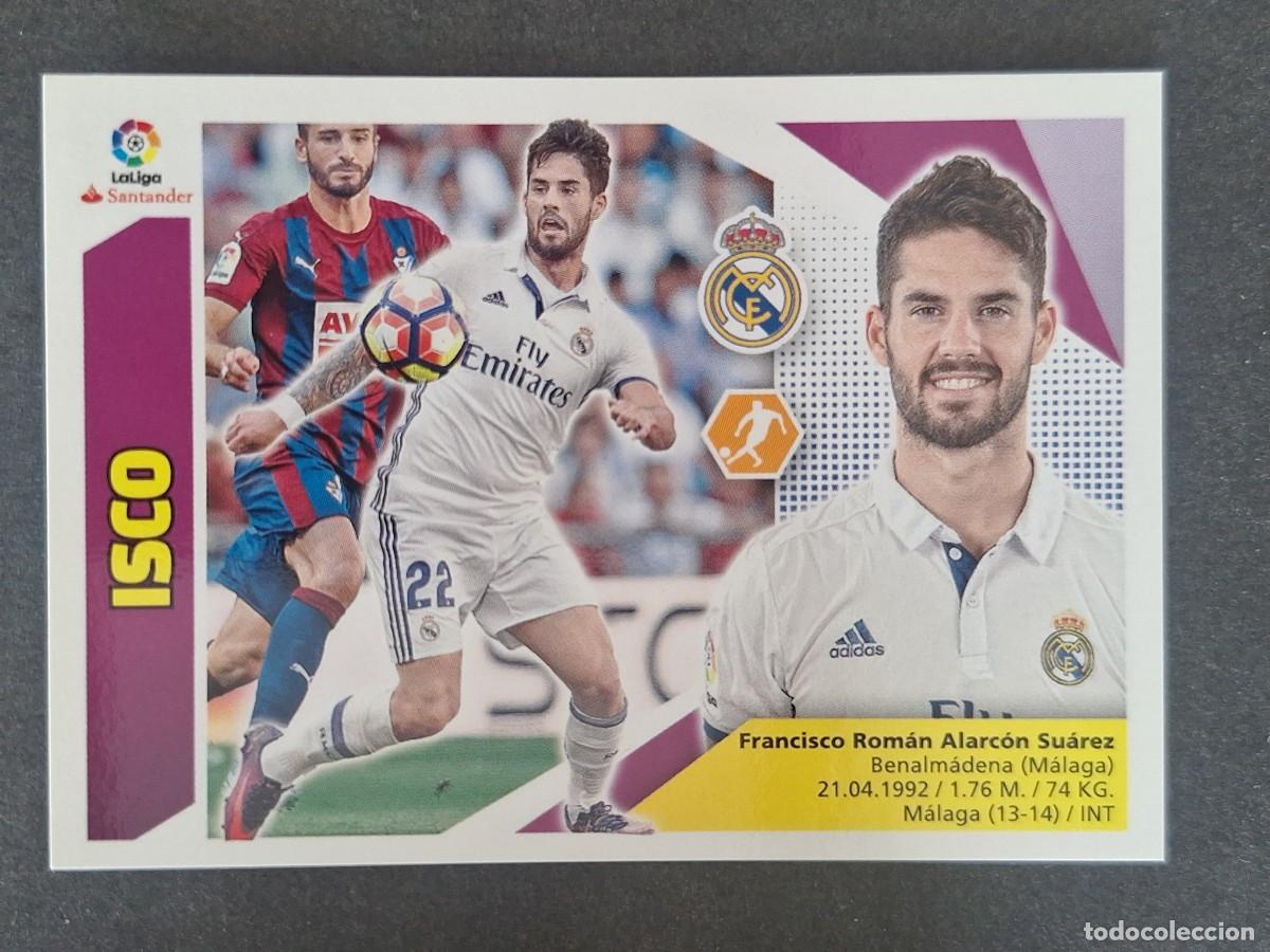 Cromos de f&uacute;tbol: ISCO REAL MADRID LIGA ESTE 2017 2018 17 18 NUNCA PEGADO SIN PEGAR