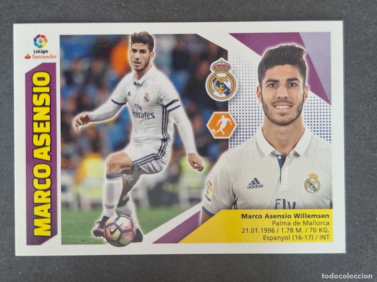 Cromos de Futebol: MARCO ASENSIO REAL MADRID LIGA ESTE 2017 2018 17 18 NUNCA PEGADO SIN PEGAR