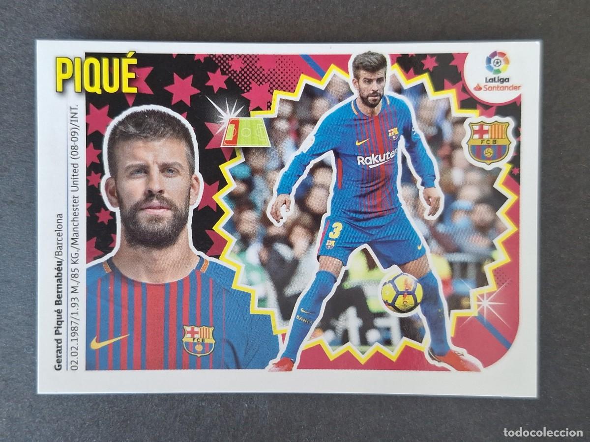 Football Stickers: PIQUE F. C. BARCELONA LIGA ESTE 2018 2019 18 19 NUNCA PEGADO SIN PEGAR