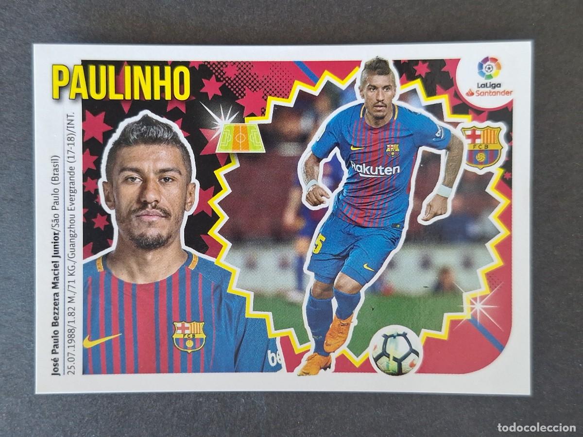 Figurine di Calcio: PAULINHO F. C. BARCELONA LIGA ESTE 2018 2019 18 19 NUNCA PEGADO SIN PEGAR