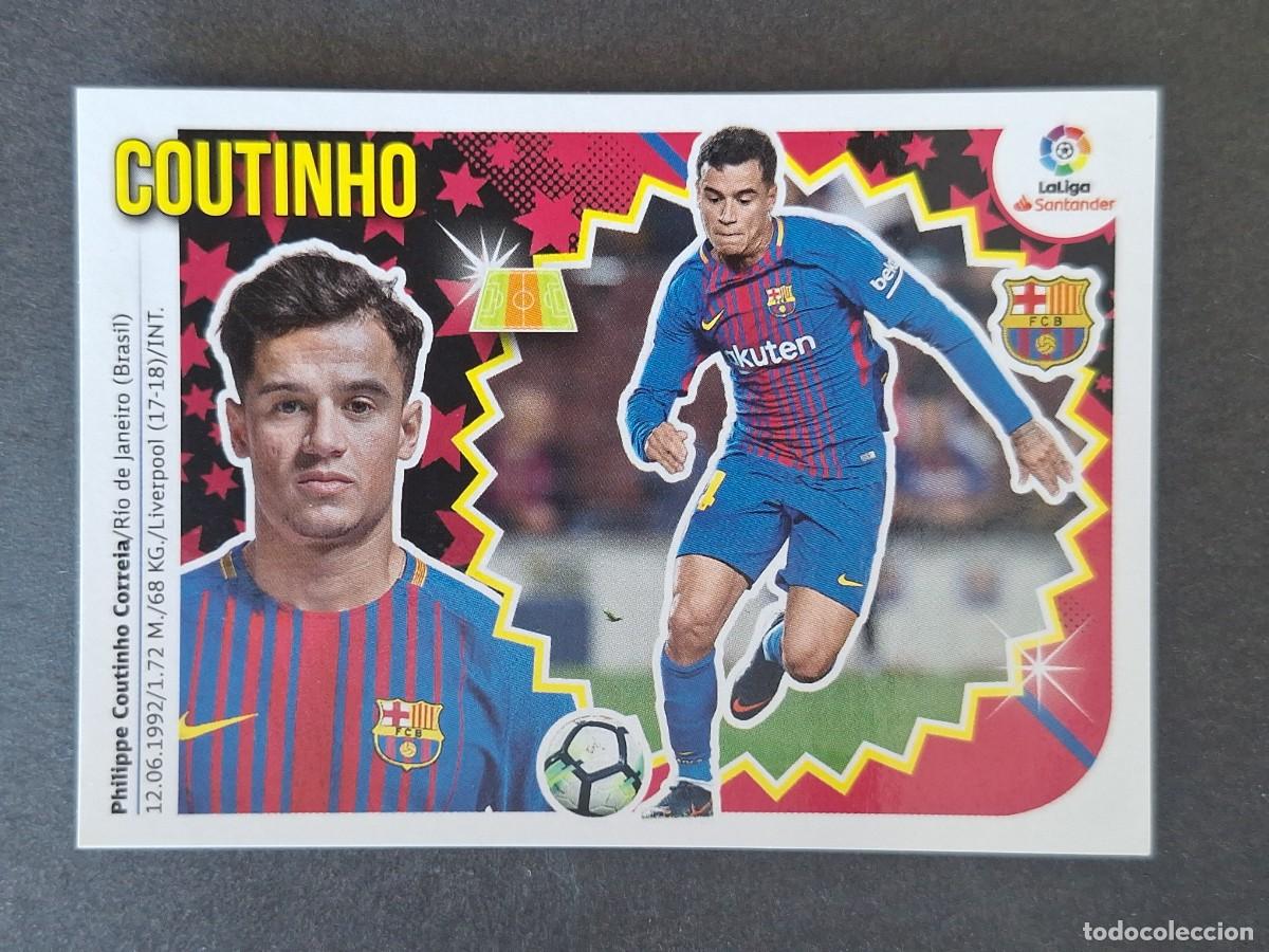 Figurine di Calcio: COUTINHO F. C. BARCELONA LIGA ESTE 2018 2019 18 19 NUNCA PEGADO SIN PEGAR