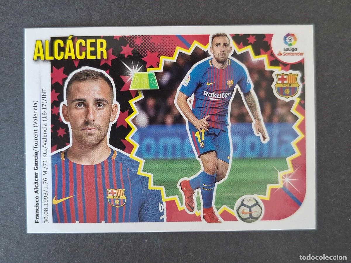 Figurine di Calcio: ALCACER F. C. BARCELONA LIGA ESTE 2018 2019 18 19 NUNCA PEGADO SIN PEGAR