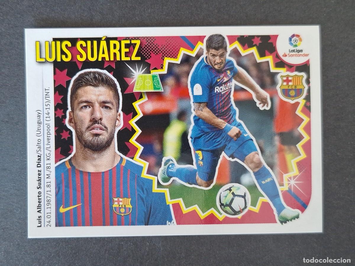 Figurine di Calcio: LUIS SUAREZ F. C. BARCELONA LIGA ESTE 2018 2019 18 19 NUNCA PEGADO SIN PEGAR