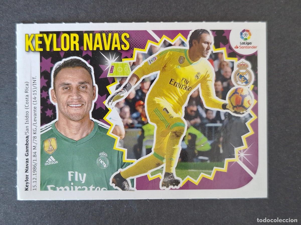 Figurine di Calcio: KEYLOR NAVAS REAL MADRID LIGA ESTE 2018 2019 18 19 NUNCA PEGADO SIN PEGAR